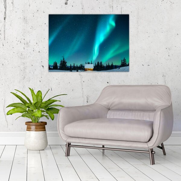 Obraz - Aurora Borealis (70x50 cm)