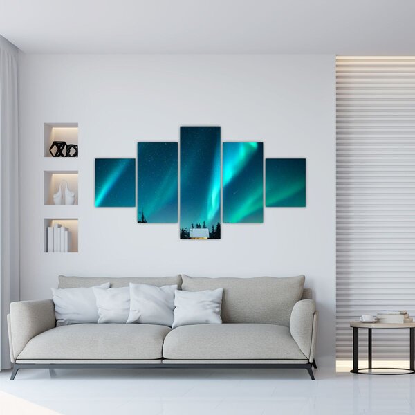 Obraz - Aurora Borealis (125x70 cm)