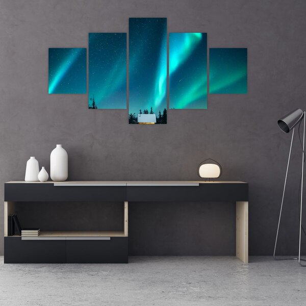 Obraz - Aurora Borealis (125x70 cm)