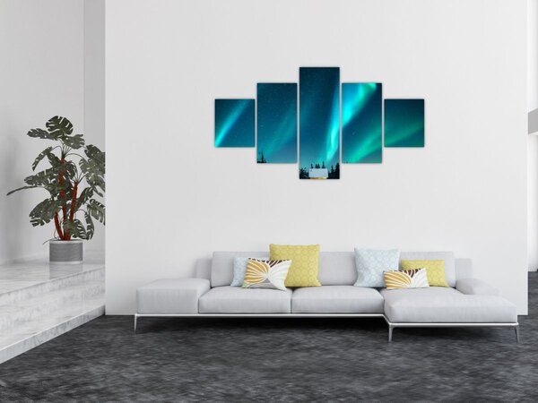 Obraz - Aurora Borealis (125x70 cm)
