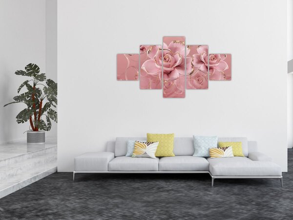 Obraz - Dekoracje kwiatowe (125x70 cm)