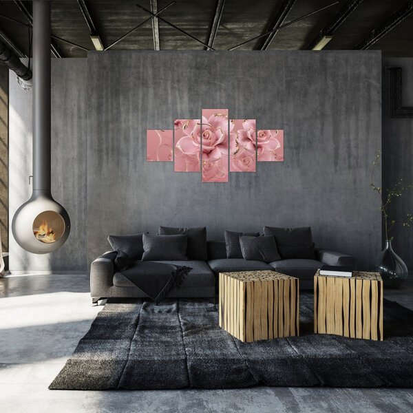 Obraz - Dekoracje kwiatowe (125x70 cm)