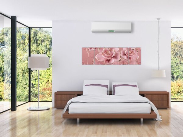 Obraz - Dekoracje kwiatowe (170x50 cm)
