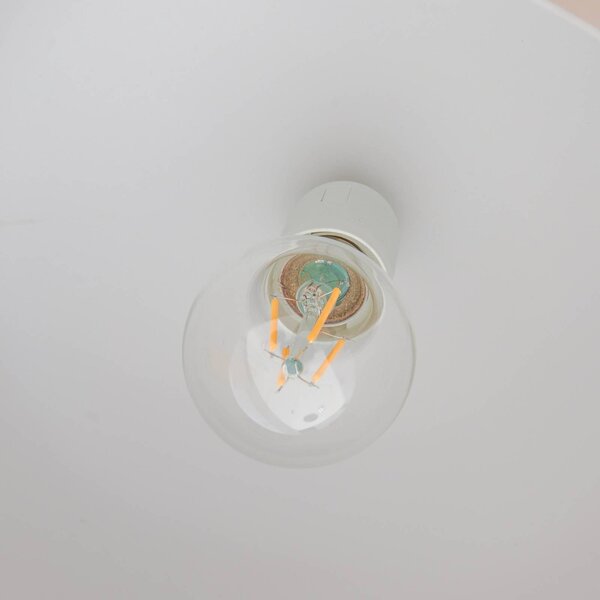 Lampa wisząca Malisa Lucande, możliwość ściemniania, kremowy / amber, salon / jadalnia, metal, skandynawski