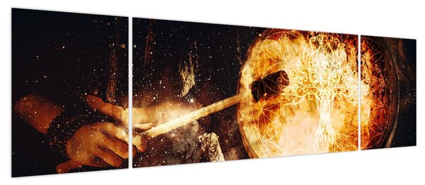 Obraz - Bęben szamański (170x50 cm)