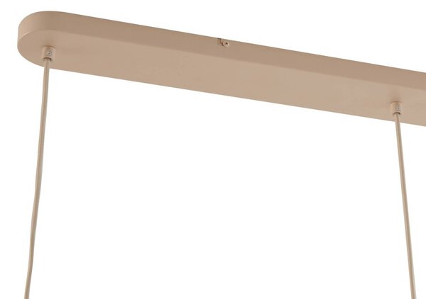 Lampa wisząca Malisa Lucande, możliwość ściemniania, kremowy / amber, salon / jadalnia, metal, skandynawski