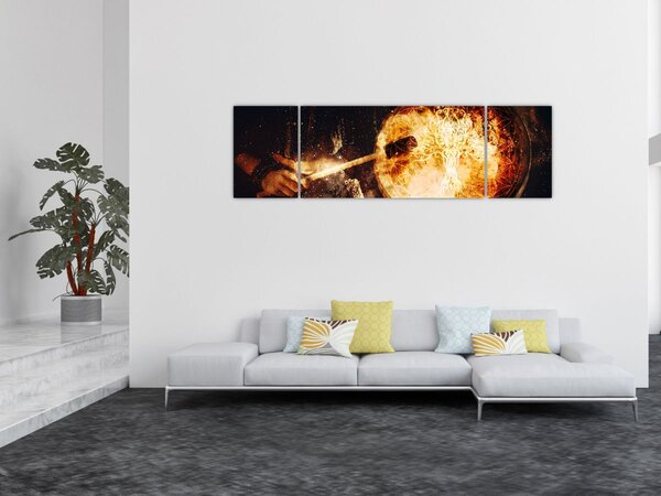 Obraz - Bęben szamański (170x50 cm)