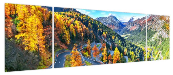 Obraz - Przełęcz Malajska (170x50 cm)