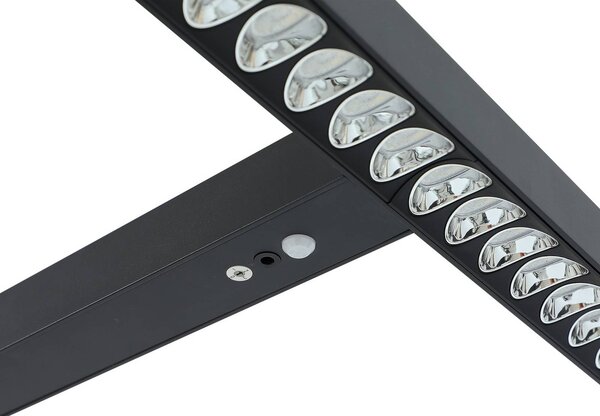 Arcchio lampa stojąca biurowa LED Jolinda, w kształcie litery T, czarna, 4000 K Jolinda Arcchio, możliwość ściemniania, czarny, biuro, aluminium, nowoczesny