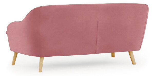 Różowa 3-osobowa sofa CORANTI VELVET