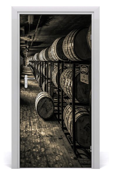 Fototapeta samoprzylepna na drzwi Beczki Burbon