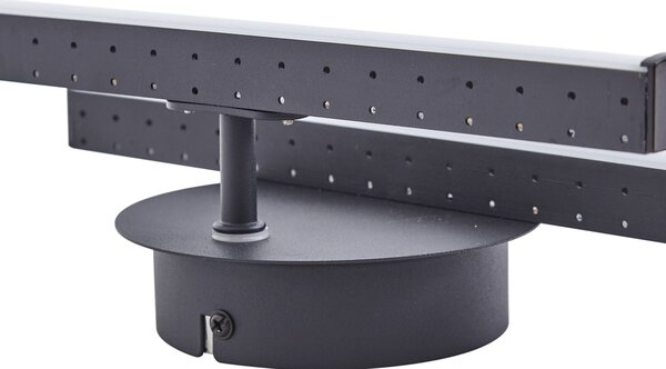 Lampa sufitowa LED Aurendor Lindby, czarny, salon / jadalnia, aluminium, nowoczesny