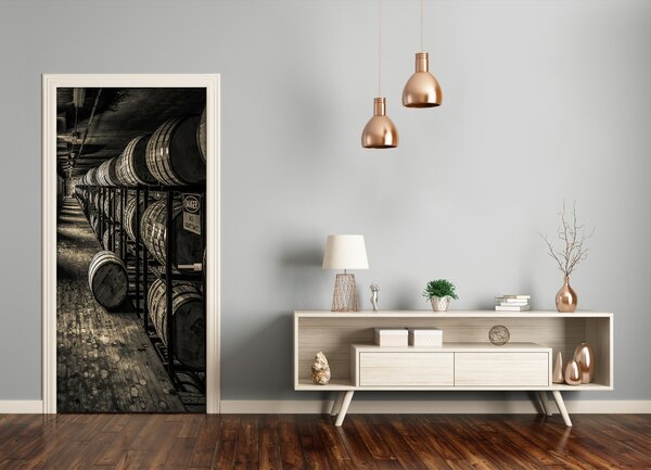 Fototapeta samoprzylepna na drzwi Beczki Burbon