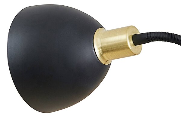 Lampka z klipsem Genora Lindby, czarny, salon / jadalnia, metal, nowoczesny