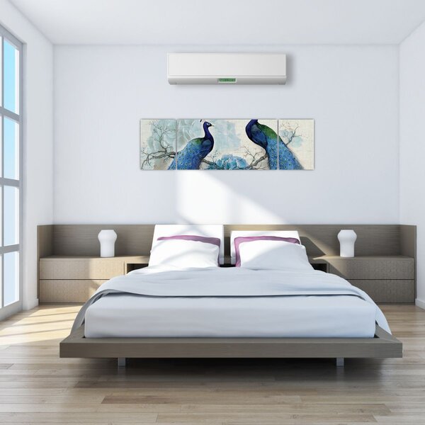 Obraz - Pawie tekstury (170x50 cm)