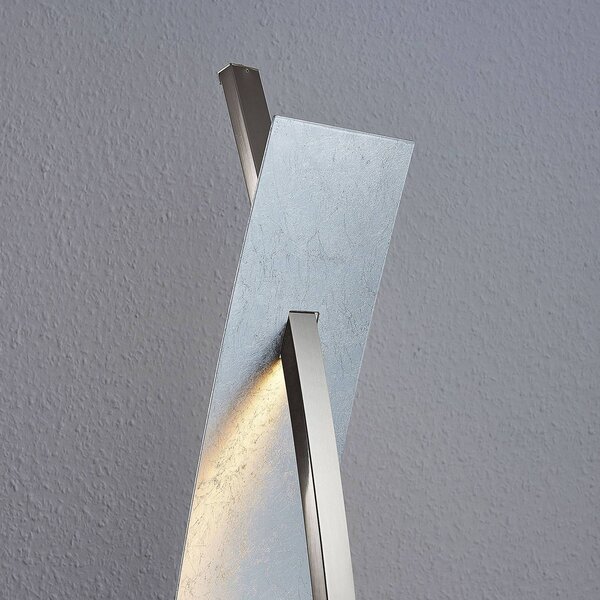 Lampa stojąca LED Marija Lucande, możliwość ściemniania, chromowy / srebrny, salon / jadalnia, metal, nowoczesny