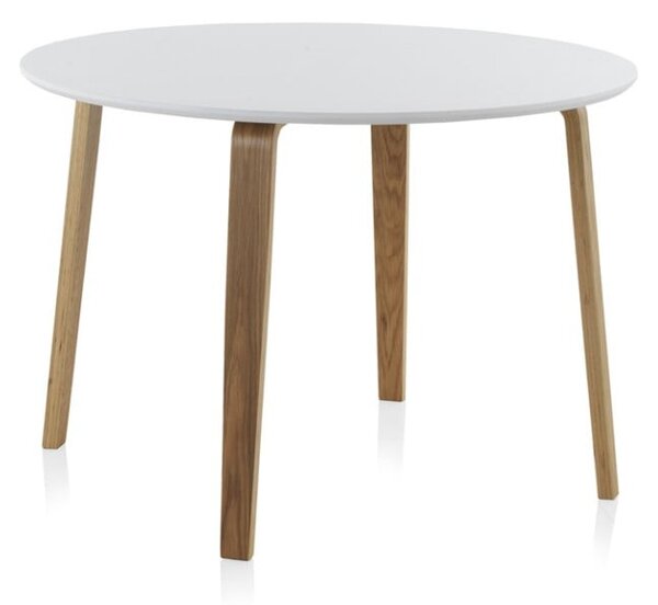 Biały stół okrągły Geese, ⌀ 110 cm