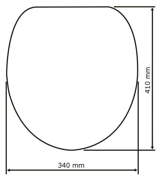 Deska sedesowa 37 x 42,5 cm Bamboo – Wenko