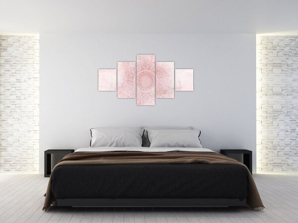 Obraz - Różowa mandala (125x70 cm)