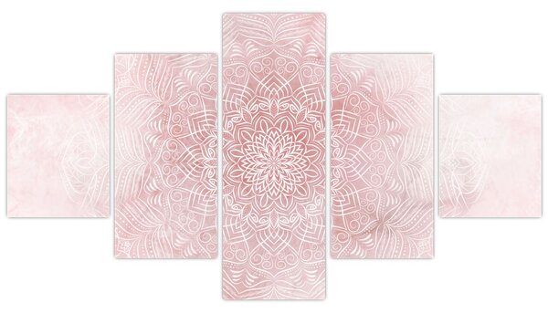Obraz - Różowa mandala (125x70 cm)
