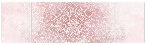 Obraz - Różowa mandala (170x50 cm)