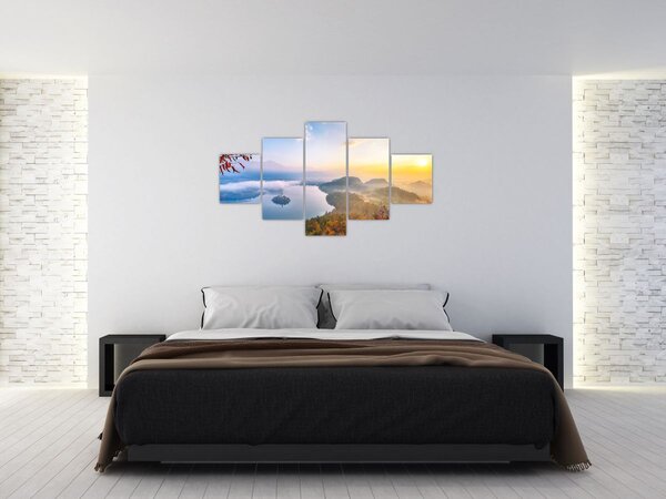 Obraz - Jezioro Bled (125x70 cm)
