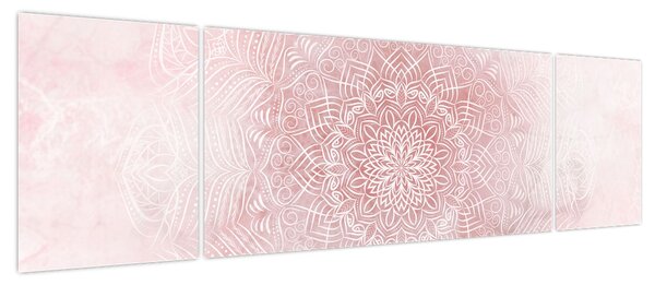 Obraz - Różowa mandala (170x50 cm)