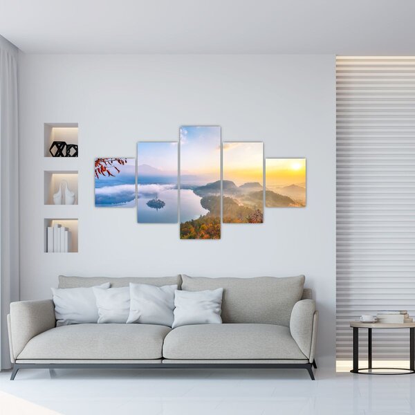Obraz - Jezioro Bled (125x70 cm)