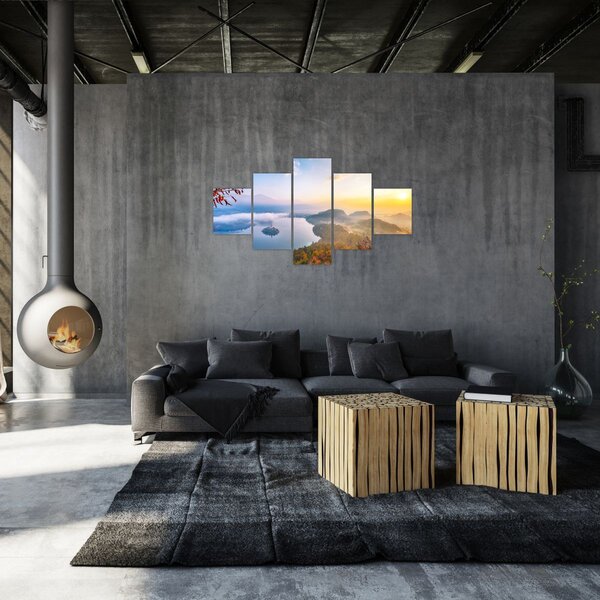 Obraz - Jezioro Bled (125x70 cm)