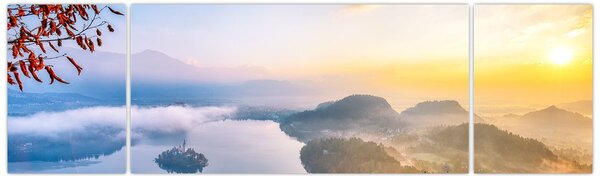 Obraz - Jezioro Bled (170x50 cm)