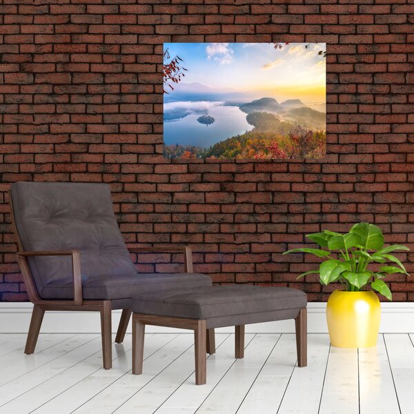 Obraz - Jezioro Bled (70x50 cm)
