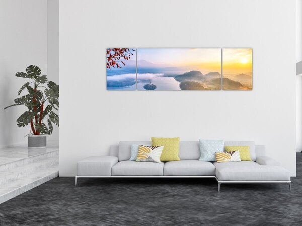 Obraz - Jezioro Bled (170x50 cm)