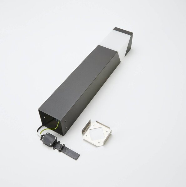 Lampa ogrodowa stojąca Kiran Lucande, możliwość ściemniania, czarny, aluminium, nowoczesny