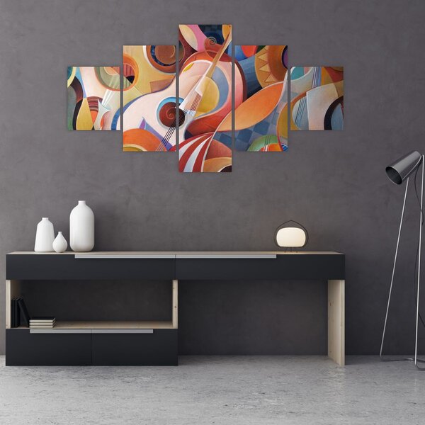 Obraz - Muzyczny abstrakt (125x70 cm)