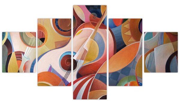 Obraz - Muzyczny abstrakt (125x70 cm)