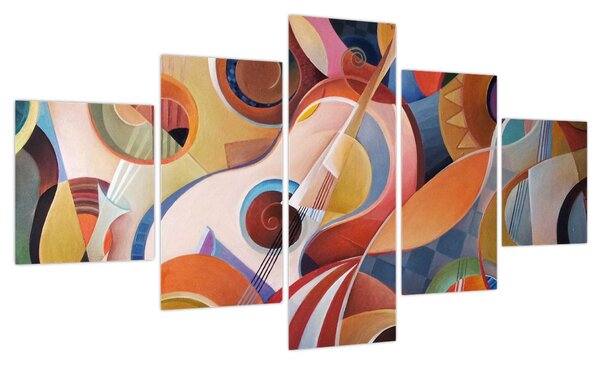 Obraz - Muzyczny abstrakt (125x70 cm)