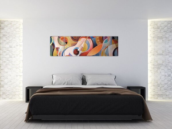 Obraz - Muzyczny abstrakt (170x50 cm)