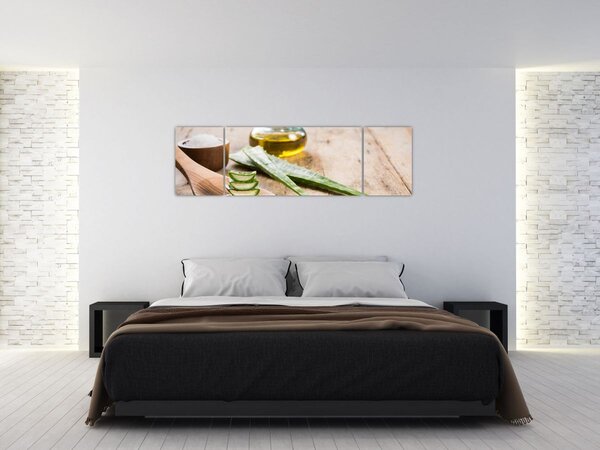 Obraz - Aloes (170x50 cm)