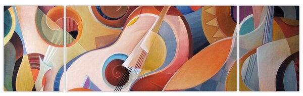 Obraz - Muzyczny abstrakt (170x50 cm)