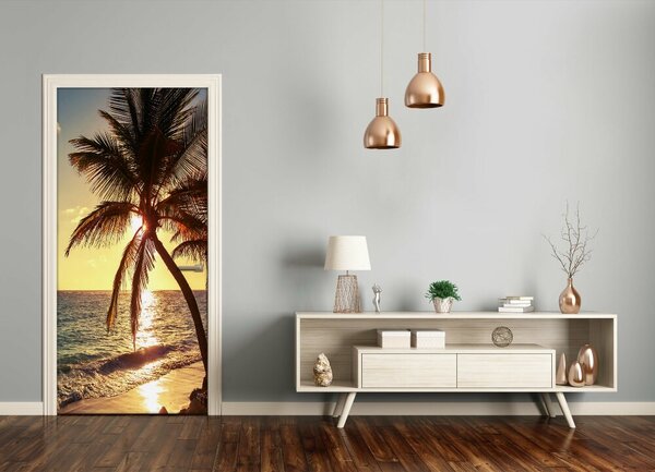 Naklejka fototapeta na drzwi Tropikalna plaża