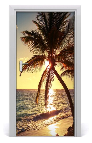 Naklejka fototapeta na drzwi Tropikalna plaża