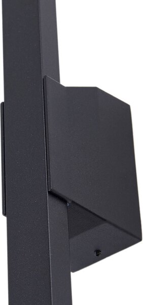 Kinkiet zewnętrzny LED Sakari Lindby, czarny, aluminium, nowoczesny