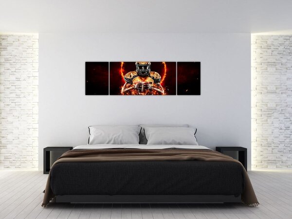 Obraz - Zawodnik futbolu amerykańskiego (170x50 cm)