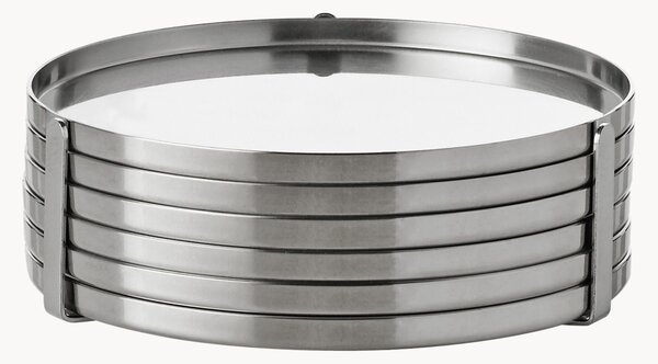 Komplet podstawek z podstawą Arne Jacobsen, 6 elem