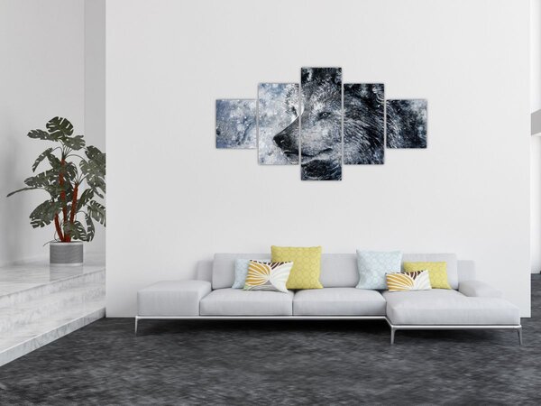 Obraz - Wilk z kreskówki (125x70 cm)