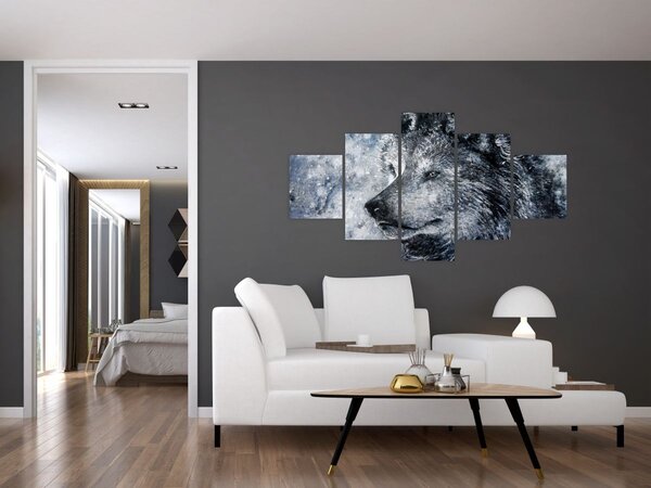 Obraz - Wilk z kreskówki (125x70 cm)
