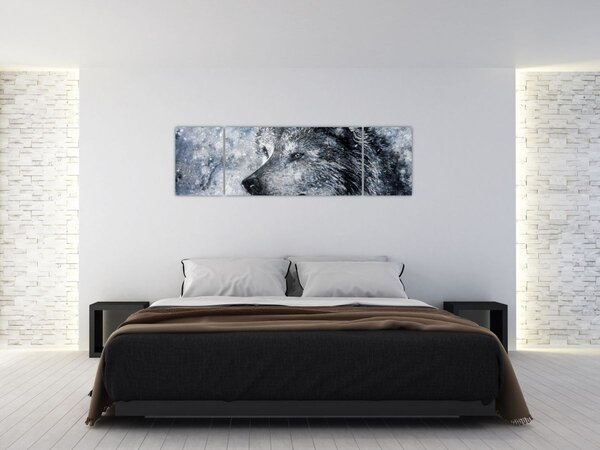 Obraz - Wilk z kreskówki (170x50 cm)