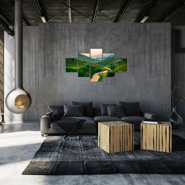 Obraz - Tarasy ryżowe II. (125x70 cm)