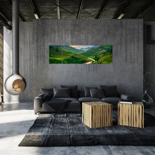 Obraz - Tarasy ryżowe II. (170x50 cm)