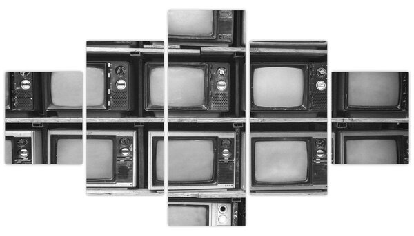 Obraz - Retro TV (125x70 cm)